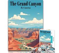 Rompecabezas para Adultos: El Gran Cañón, Rompecabezas para Adolescentes, Juego Familiar para aliviar el estrés, desafío difícil, Regalo de Amigo Secreto, 75x50cm