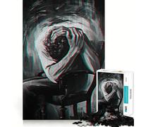 Rompecabezas para Adultos El Peso del Dolor de 1000 Piezas Juego Mental Regalo Ideal Troquelado de Alta precisión Actividad Relajante para Grupos en Interiores (50x75cm)