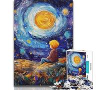 Rompecabezas para Adultos El Principito del Cielo Nocturno, 1000 Piezas, para Adolescentes, Entrena tu Cerebro y Tus Manos, Regalo de cumpleaños, 26x38cm