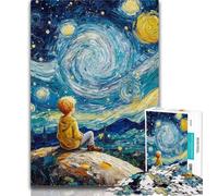 Rompecabezas para Adultos El Principito del Cielo Nocturno, 1000 Piezas, Rompecabezas para Adolescentes, Juegos educativos clásicos, Hermosa decoración, 50x75cm