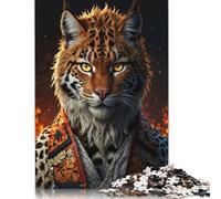 Rompecabezas para Adultos El Tigre con Kimono, 1000 Piezas, de Madera, para decoración del hogar (75 x 50 cm)