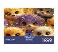 Rompecabezas para Adultos - Erizo, Juegos De Rompecabezas para Toda La Familia, Animales artísticos, Un Desafiante Acertijo, Actividad Artística Desafiante Y Relajante 70x50cm/1000pcs