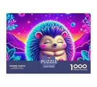 Rompecabezas para Adultos erizo1000 Piezas Desafiante Juego Familiar Cute Animal Theme Regalo De Mujer para Adultos 70x50cm/1000pcs
