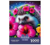 Rompecabezas para Adultos erizo1000 Piezas Juguete Colorido Rompecabezas Familiar Cute Animal Theme Regalo De Mujer para Adultos Y Niños A Partir De 12 Años 38x26cm/1000pcs