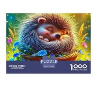Rompecabezas para Adultos erizo1000 Piezas Juguete Colorido Rompecabezas Familiar Cute Animal Theme Regalos De Amigos para Adultos 70x50cm/1000pcs