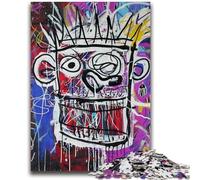 Rompecabezas para Adultos Estilo Basquiat para niños Ayuda a ejercitar el Cerebro Juguetes adictivos para Cultivar la Paciencia Apto para Parejas 26x38cm