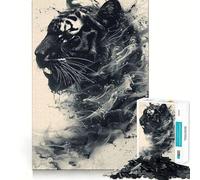 Rompecabezas para Adultos Estilo Tinta de Tigre, 1000 Piezas, Juguete para ejercitar la Mente, diseño Relajante, Montaje, Regalo de Papá Noel 50x75cm