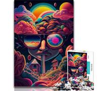 Rompecabezas para Adultos Funky's Rainbow Jerk de 1000 Piezas para Adultos y Adolescentes Juegos educativos decoración del hogar Regalo para Toda la Familia 26x38cm