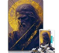 Rompecabezas para Adultos Golden Jesus 1000 Piezas Juego difícil y desafiante para Todos Ideal para Mujeres y Hombres (26x38cm)