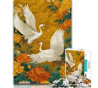 Rompecabezas para Adultos, grulla de Corona roja, 1000 Piezas, Rompecabezas para Adolescentes, Juegos educativos clásicos, Hermosa decoración, 50x75cm