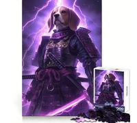 Rompecabezas para Adultos Guerrero Samurai Beagle de 1000 piezasEjercicio Mental, relajación y comodidadCorte precisoRegalo Ideal para Las Fiestas (50x75cm)