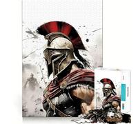 Rompecabezas para Adultos Guerrero Soldado 1000 Piezas Juego de ingenio Regalo Corte de Alta precisión Actividad Relajante para Grupos en Interiores (38x26cm)