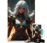 Rompecabezas para Adultos Guerreros Angélicos de 1000 Piezas,Juego Mental,Regalo,Troquelado de Alta precisión,Actividad Relajante para Grupos en Interiores (38x26cm)