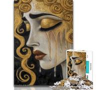 Rompecabezas para Adultos Hermoso Rostro de la Diosa, 1000 Piezas, para Pasar el rato en casa, Cada Pieza es única, un desafiante y Divertido Juego Familiar de 38x26cm