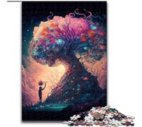 Rompecabezas para Adultos: Hongo cósmico Imposible. Rompecabezas para Adultos, tamaño 26x38cm. Relájate y desafía. Arte Colorido para decoración del hogar. Regalo Ideal para Amigos.