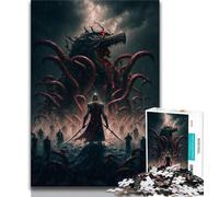 Rompecabezas para Adultos: Invasión de Monstruos 1000 Piezas Juguete Educativo Intelectual descompresor Regalo de Amigo Secreto (26x38cm)