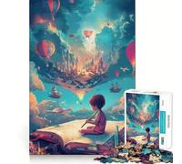 Rompecabezas para Adultos,Libro de 1000 Piezas,Espacio,fantasía,Arte,Ajuste, Juego de concentración,Regalo,Tiempo de Descanso,Juego de cumpleaños 38x26cm