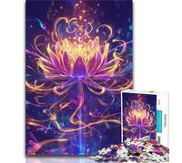 Rompecabezas para Adultos Lotus Art de 1000 Piezas para Adultos y Adolescentes Juguetes educativos Juegos antiestrés decoración única para el hogar y Regalos (26x38cm)