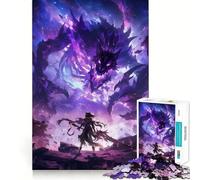 Rompecabezas para Adultos Lucha contra Demonios de Anime,1000 Piezas,Juego Mental,Regalo,Troquelado de Alta precisión,Actividad Relajante para Grupos en Interiores (50x75cm)