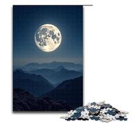 Rompecabezas para Adultos Luna Brillante a lo Largo de mil Millas 1000 Piezas Rompecabezas de Madera para Juegos Familiares (75 x 50 cm)
