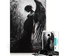 Rompecabezas para Adultos Luto velado de 1000 Piezas Desarrolla la Memoria y es Divertido Troquelado de Alta precisión Fácil de Aprender Disfrute en Familia (38x26cm)