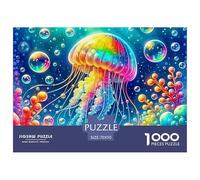 Rompecabezas para Adultos Medusas1000 Piezas Difícil Rompecabezas DIY Marine Biology Theme Regalo De Mujer para Adultos Y Niños A Partir De 12 Años 70x50cm/1000pcs
