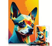 Rompecabezas para Adultos Mi Perro Chihuahua de 1000 Piezas Juguete para ejercitar la Mente, Alivio del estrés, diseño para armar, Regalo Encantador (38x52cm)