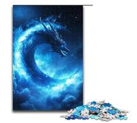Rompecabezas para Adultos Midnight Dream Dragon 1000 Piezas Rompecabezas de Madera para Adultos y niños de 12 años en adelante 1000 Piezas