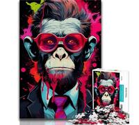 Rompecabezas para Adultos Monkey Doctor de 1000 Piezas desafiantes Juegos Familiares Juguete de Bricolaje para decoración de Pared del hogar Regalos de 26x38cm
