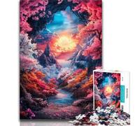 Rompecabezas para Adultos Monte Fuji, 1000 Piezas, Ideal para Relajarse y Regalar a Toda la Familia, 26x38cm