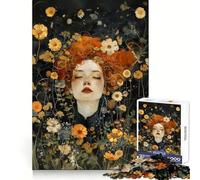 Rompecabezas para Adultos Mujer Entre Flores de 1000 Piezas Pensamiento estratégico, relajación y evasión Ajuste preciso Un Bonito Regalo (50x75cm)