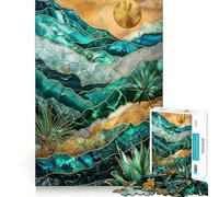 Rompecabezas para Adultos Mystic Dune Kintsugi Art de 1000 Piezas, Juguete para ejercitar la Mente, Alivio del estrés, diseño para armar, Regalo Encantador (50x75cm)