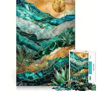Rompecabezas para Adultos Mystic Dune Kintsugi Art de 1000 Piezas Juguete para ejercitar la Mente, Juego Relajante, diseño y Montaje Regalo increíble (38x26cm)