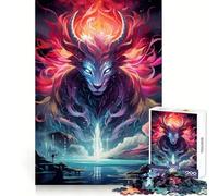 Rompecabezas para Adultos Neon Guardian de 1000 Piezas, Juguete de lógica Afilada para aliviar el estrés, Arte de Corte preciso, Coleccionable (50x75cm)