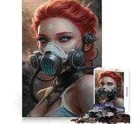 Rompecabezas para Adultos Neon Guardian Girl de 1000 Piezas, Juguete para desafiar la Mente, Tiempo de relajación, Corte de Calidad, Regalo preciado (50x75cm)