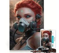 Rompecabezas para Adultos Neon Guardian Girl de 1000 Piezas, Juguete para desafiar la Mente, Tiempo de relajación, Corte de Calidad, Regalo preciado (50x75cm)