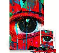 Rompecabezas para Adultos Ojos Inútiles de 1000 Piezas Ejercicio cognitivo Relájate fácilmente Sin Bordes ásperos Regalo Ideal para Las Fiestas (38x52cm)