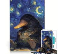 Rompecabezas para Adultos Ornitorrinco: Noche Estrellada - 1000 Piezas - Rompecabezas Mental para Relajarse - Patrón - Artículo de Santa Claus (38x52cm)