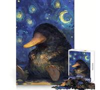 Rompecabezas para Adultos Ornitorrinco: Noche Estrellada - 1000 Piezas - Rompecabezas Mental para Relajarse - Patrón - Artículo de Santa Claus (38x52cm)