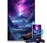 Rompecabezas para Adultos Paisaje del Valle del Espacio de 1000 Piezas Desarrolla la Memoria y es Divertido Corte de Alta precisión Fácil de Aprender Disfrute en Familia (38x26cm)
