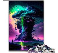 Rompecabezas para Adultos: Paisajes de fantasía imposibles. Rompecabezas para Adultos, tamaño 50x75cm Adolescentes y coleccionistas, Ideal como decoración del hogar y Regalo de Viaje.