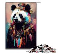 Rompecabezas para Adultos Panda Pop Art Animal 1000 Piezas Puzzle Gran Regalo Adecuado para Adolescentes de 14 años en adelante 75x50cm