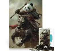 Rompecabezas para Adultos Panda Warrior Japan de 1000 Piezas, Juguete para ejercitar la Mente, Juego Relajante, diseño para armar, Regalo increíble (38x52cm)