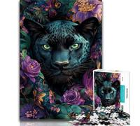 Rompecabezas para Adultos: Pantera de la Jungla 1000 Piezas colección de Artistas Bellas Artes para Mayores de 14 años (50x75cm)