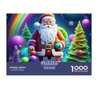 Rompecabezas para Adultos Papá Noel1000 Piezas Difícil Juego Familiar Christmas Theme Regalos para Hombres para Adultos Y Niños A Partir De 12 Años 70x50cm/1000pcs
