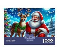 Rompecabezas para Adultos Papá Noel1000 Piezas Juguete Colorido Rompecabezas Familiar Christmas Theme Regalos para Hombres para Adultos Y Niños A Partir De 12 Años 70x50cm/1000pcs