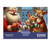 Rompecabezas para Adultos Papá Noel1000 Piezas Juguete Colorido Rompecabezas Familiar Christmas Theme Regalo De Mujer para Adultos Y Niños A Partir De 12 Años 70x50cm/1000pcs