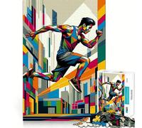 Rompecabezas para Adultos Parkour Street Sport WPAP de 1000 Piezas, Juguete para ejercitar la Mente, Juego Relajante, diseño y Montaje, Regalo increíble (50x75cm)