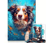 Rompecabezas para Adultos Pastor Submarino de 1000 Piezas Juego Mental Regalo Ideal Troquelado de Alta precisión Actividad Relajante para Grupos en Interiores (50x75cm)