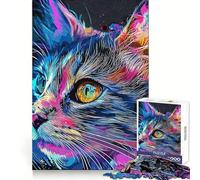 Rompecabezas para Adultos Paws and Paint de 1000 Piezas Juguete para ejercitar la Mente, Juego Relajante, diseño y Montaje Regalo increíble (38x52cm)